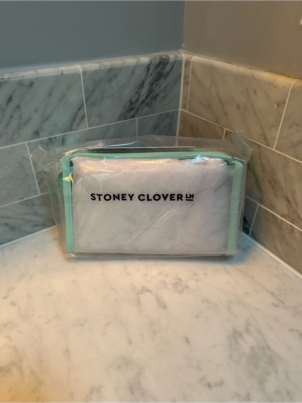 Stoney Clover Lane Clear Pouch in cotton candy